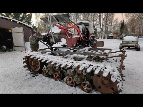 Видео: Строим трактор ДТ75Б на 16кл моторе! Ставим двигатель!
