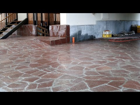 Видео: ПАРКОВКА для МАШИНЫ на даче покрытая камнем.