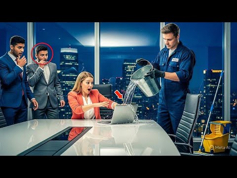 Видео: Уборщик вылил воду на ноутбук CEO — то, что она увидела на экране, изменило всё