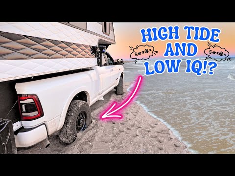 Видео: 11 000-фунтовый кемпер: застрял в песке на закате 🚚🏜️