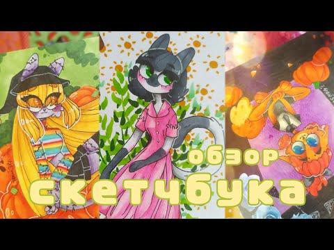 Видео: ОБЗОР СКЕТЧБУКА 🎉🌌✨|вопрос-ответ