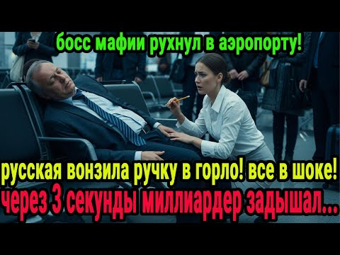 Видео: русская спасла миллиардера в Lax, проткнув ему горло ручкой. он задышал!