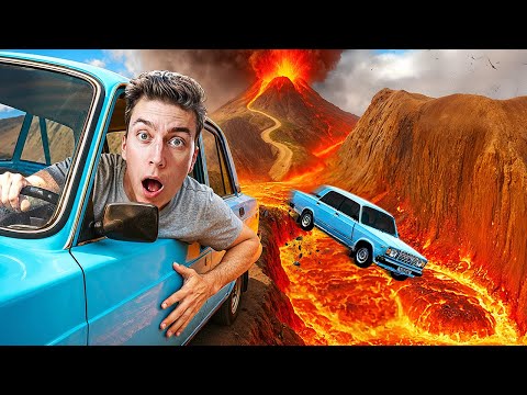 Видео: Мы Попытались СБЕЖАТЬ из ИЗВЕРГАЮЩЕГОСЯ ВУЛКАНА! (BeamNG.drive)