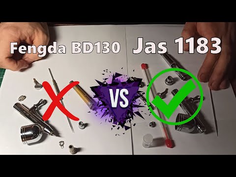 Видео: Аэрографы Jas1183 VS Fengda BD130  Обзор и сравнение!