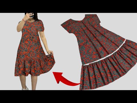 Видео: ✅Крутое летнее платье спасет вас этим летом 👗 Сшейте за 10 минут ✂️ Даже новичок сможет шить