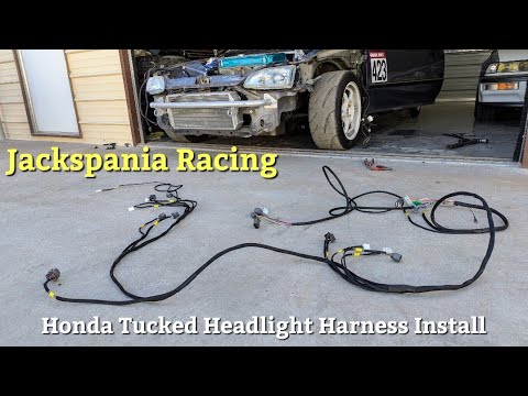 Видео: Установка жгута проводов фар для Honda Civic 1995 года — Jackspania Racing