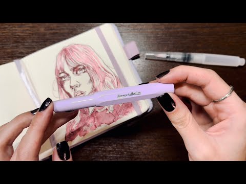 Видео: Скетч перьевой ручкой