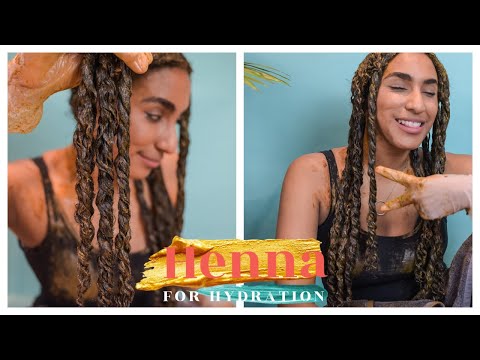 Видео: Применение маски из хны для процедуры УВЛАЖНЕНИЯ