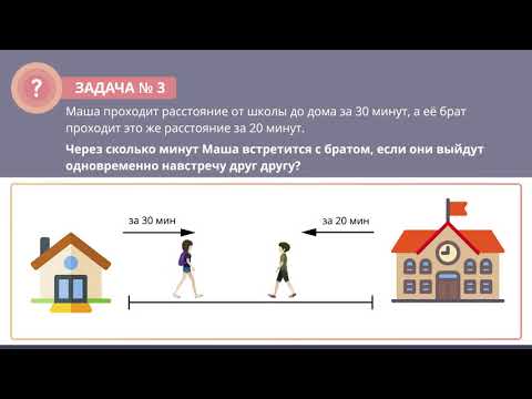 Видео: Задачи на совместную работу и движение навстречу друг другу
