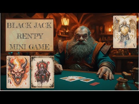 Видео: Ren'py Мини игры, Black Jack, Рандом