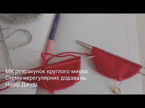 Видео: МК розрахунок круглого миска. Схема нерегулярних додавань. Набір Джуді