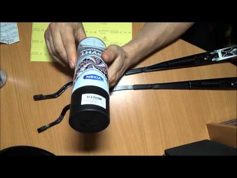 Видео: Поводки стеклоочистителей(покраска).