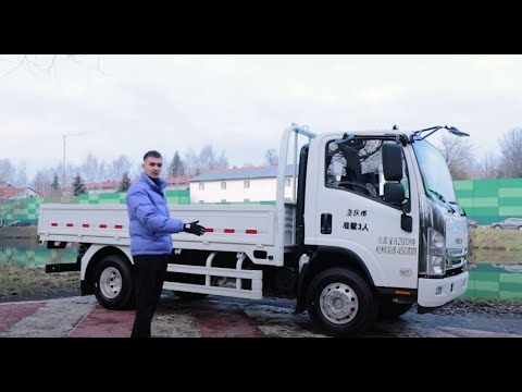 Видео: Новый японский грузовик из Китая Isuzu Elf KV800