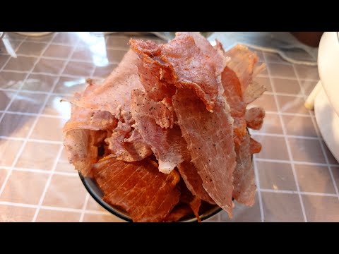 Видео: Джерки (мясные чипсы) в электросушилке. Домашний рецепт с подробностями. Результат как в магазине!
