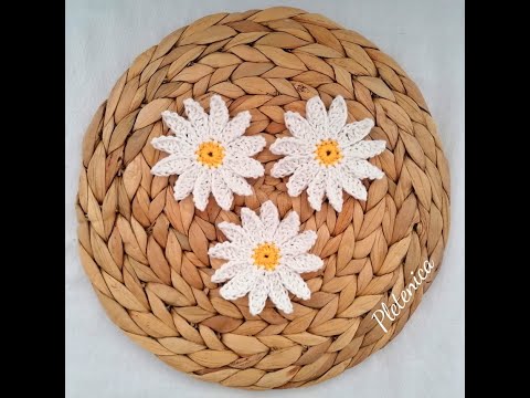 Видео: Как да оплетем Маргаритка/Модел 2/Лесен урок за начинаещи/How to crochet Daisy flower