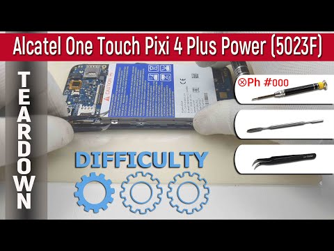 Видео: Как разобрать 📱 Alcatel One Touch Pixi 4 Plus Power 5023F