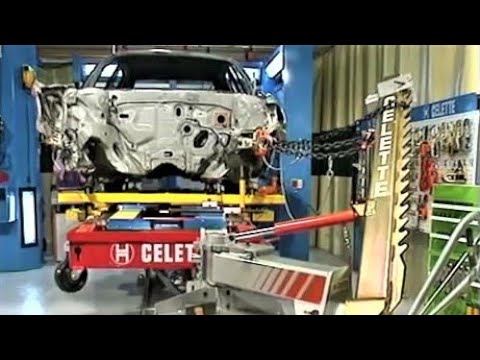 Видео: Измерительная система для кузовов автомобилей Celette Metro 2000, автомобильный стапель