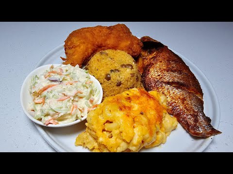 Видео: Приготовьте ужин со мной | Рецепт полноценного ужина | Жареная курица, рыба, макароны с сыром, ри...