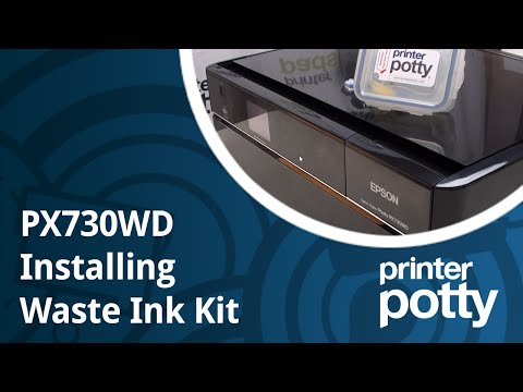 Видео: Установка комплекта для отработанных чернил PX730WD (модели Artisan/PX/TX)