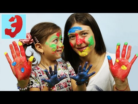Видео: ПАЛЬЧИКОВЫЕ КРАСКИ: Играем в игру Рисуем краской на лице