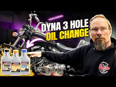 Видео: Увеличение оборотов: замена масла на Harley Dyna 1999 года!