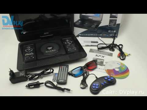 Видео: XPX EA-1269D (DVB-T2) - обзор цифрового телевизора + DVD