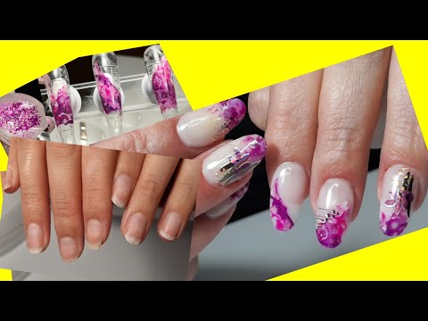 Видео: *544*Наращивание на Верхние формы.Заготовки сделала заранее.Мои ошибки/building on the upper forms.