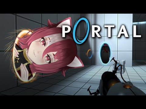 Видео: [RU Vtuber Myauta] Кошка осваивает портальное мастерство! Portal #1