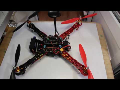 Видео: Квадрокоптер на раме 450 мм