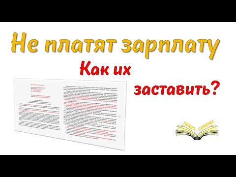 Видео: Не платят  зарплату, как заставить заплатить...