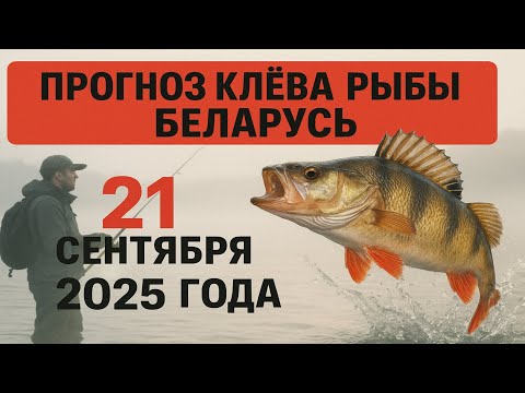 Видео: ПРОГНОЗ КЛЁВА в Беларусь на 21 сентября 2025 года Бросай все и на рыбалку!