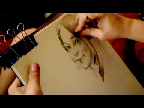 Видео: Профессиональный шарж на корпоративе за 8 минут