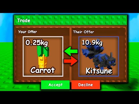 Видео: 😱Я обменял МОРКОВКУ на КИТСУНЕ в ВЫРАСТИ САД! Grow a Garden