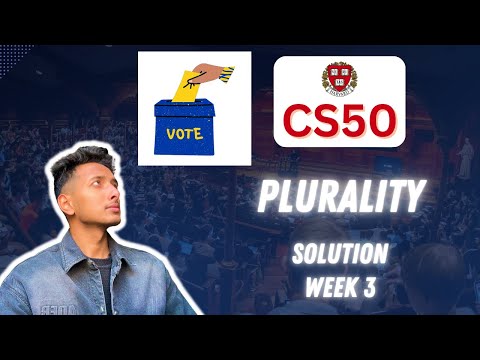 Видео: CS50 PSet 3 — Пошаговое руководство по Plurality (пошаговое руководство для начинающих)