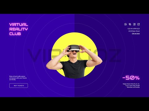 Видео: Урок веб-дизайна. Делаем первый экран сайта с применением эффекта неонового свечения текста