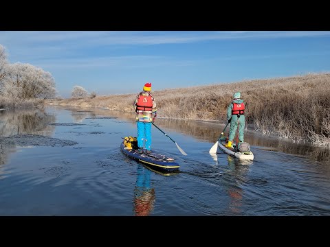 Видео: Зимняя SUP прогулка по Ранове и Проне