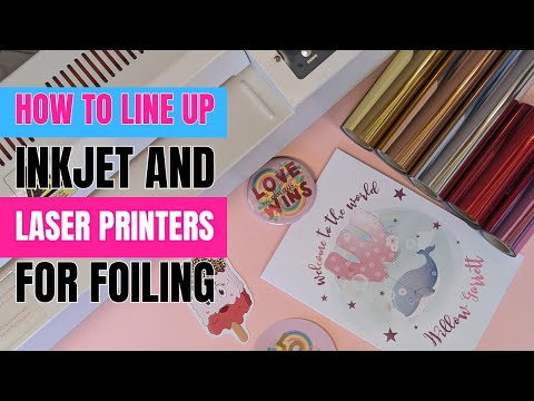 Видео: Как настроить струйный и тонерный принтер для фольгирования