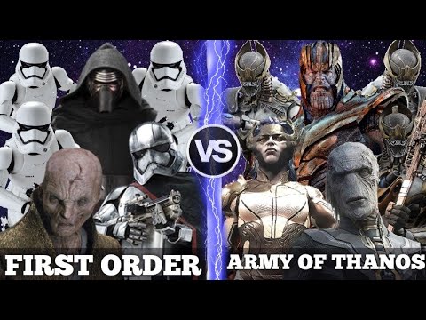 Видео: (MCU) Армия Таноса vs Первый Орден (STAR WARS)