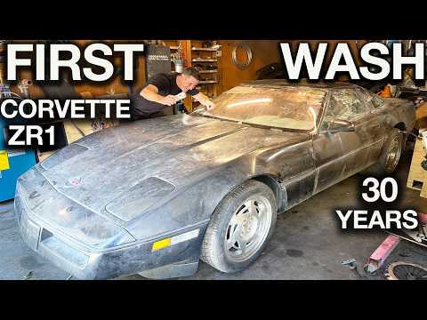 Видео: Первая мойка за 30 лет! Отвратительный Corvette ZR1 Barn Find: потрясающая реставрация деталей