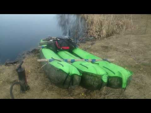 Видео: Трияк (тримаран+каяк) для вело-водных походов