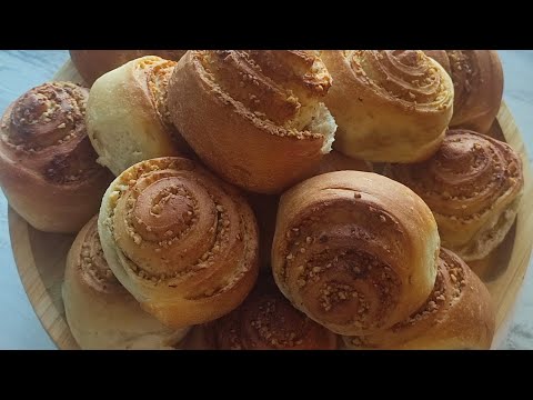 Видео: Тесто постное на закваске! подойдёт для любой выпечки! Улитки с орехами!