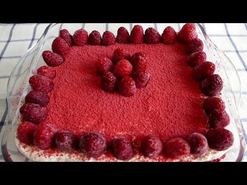 Видео: Тирамису Малиновый без яиц! Торт без выпечки! Готовить 20 минут!