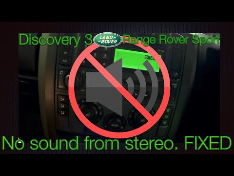 Видео: Landrover DIscovery 3 нет звука в головном устройстве стереосистемы Range Rover Sport LR3. ИСПРАВ...