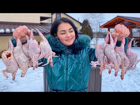 Видео: Этот Рецепт Просили Все Соседи! Хрустящие Перепела Зажаренные в Тандыре с Картофелем