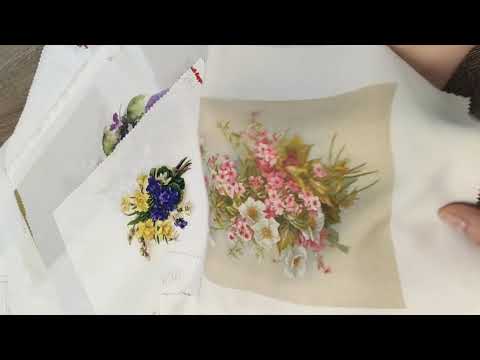 Видео: Основы для вышивки на габардине, А5.