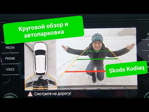 Видео: Круговой обзор и автопарковка Skoda Kodiaq: баловство?
