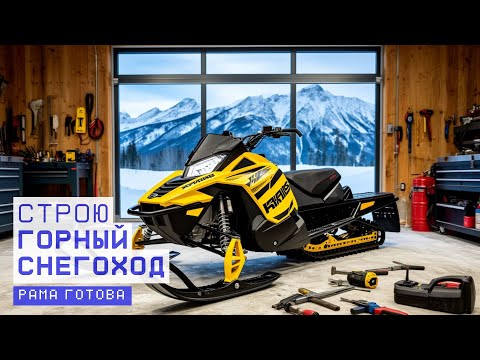 Видео: САМОДЕЛЬНЫЙ ГОРНЫЙ СНЕГОХОД. Рама готова. I'm building a mountain snowmobile myself