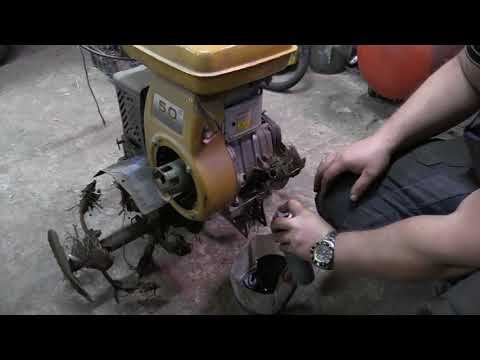 Видео: как правильно заменить масло в бензиновом культиваторе!