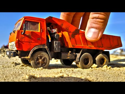 Видео: Тюнинг модельки! КАМАЗ 5511 с грузом в кузове! Самосвал масштаб 1/43 доработка модели! Про машинки.