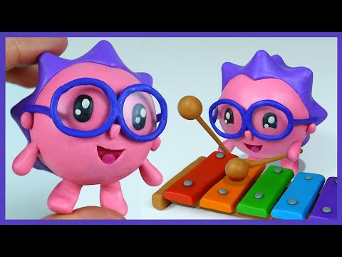 Видео: Как слепить малышарика Ёжика из пластилина. Малышарики.